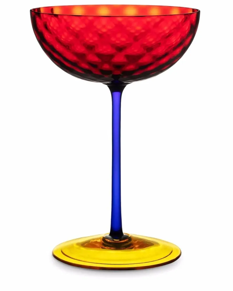 Dolce & Gabbana Glas in Colour-Block-Optik - Rot Rot