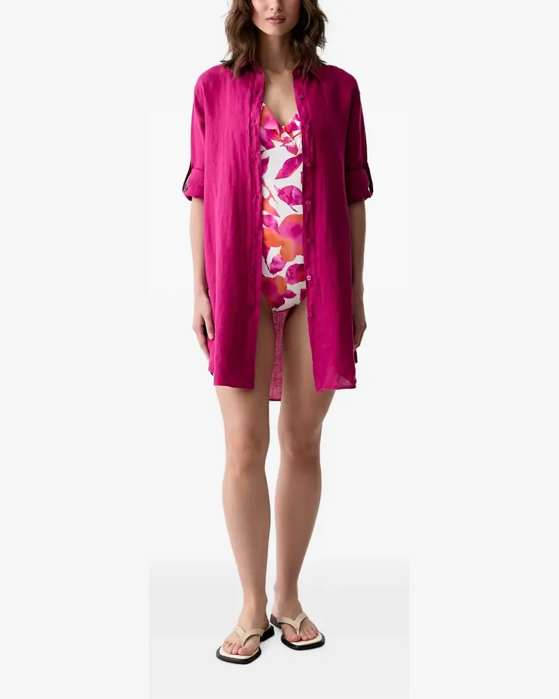 Vilebrequin Fragance Minikleid mit Rollkragen - Violett Violett