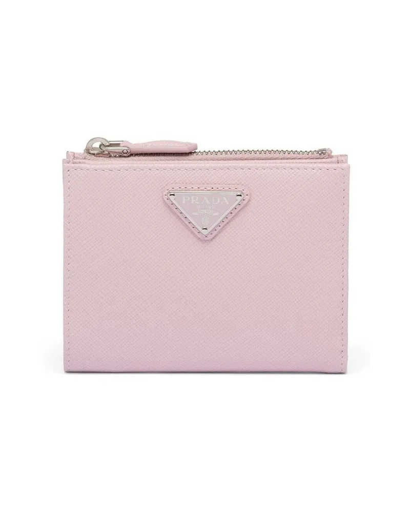 Prada Portemonnaie aus Saffiano-Leder - Rosa Rosa