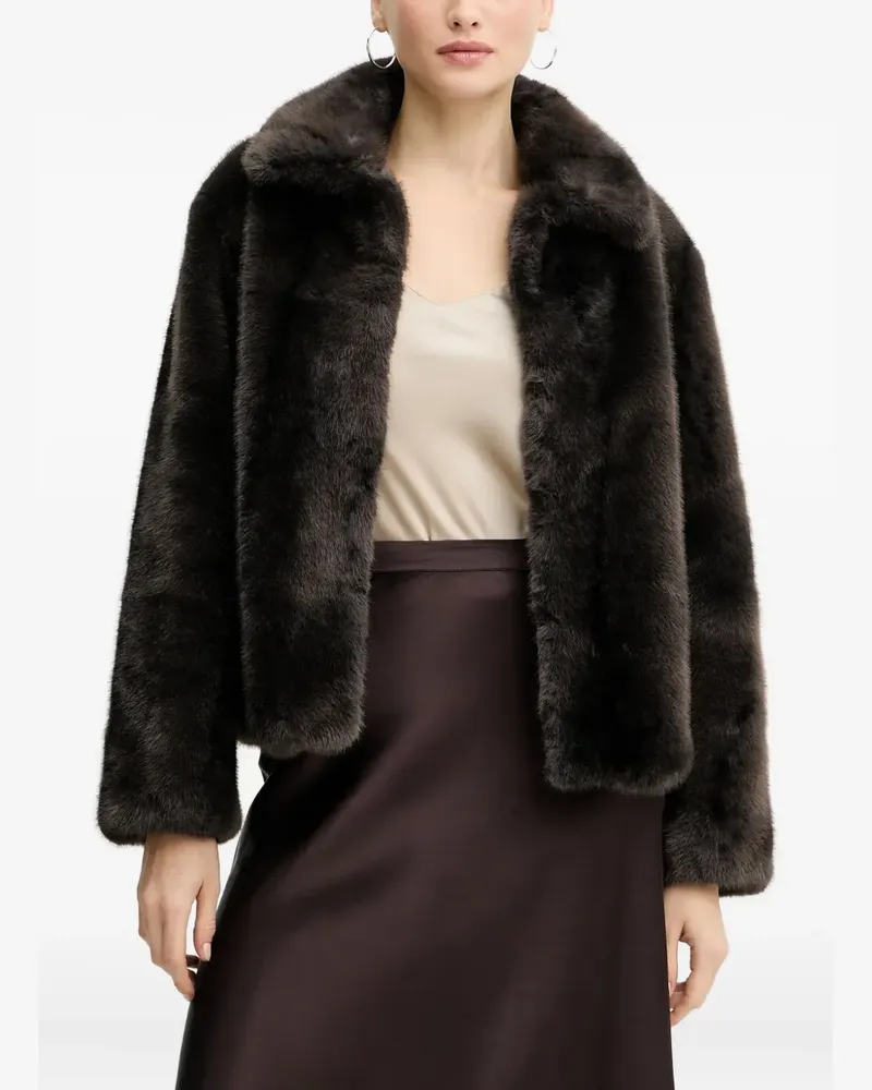 Silvian Heach faux-fur coat - Braun Braun
