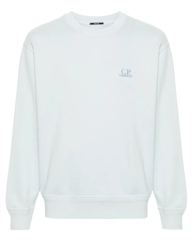 C.P. Company Sweatshirt mit Logo-Stickerei Blau