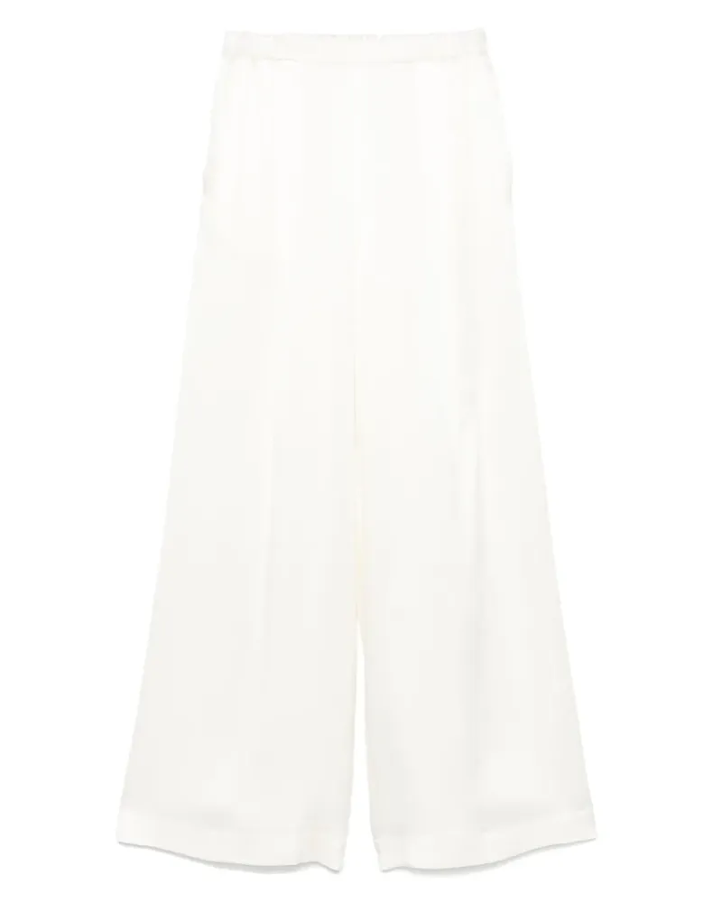 Carine Gilson Weite Pyjama-Hose aus Satin - Nude Nude