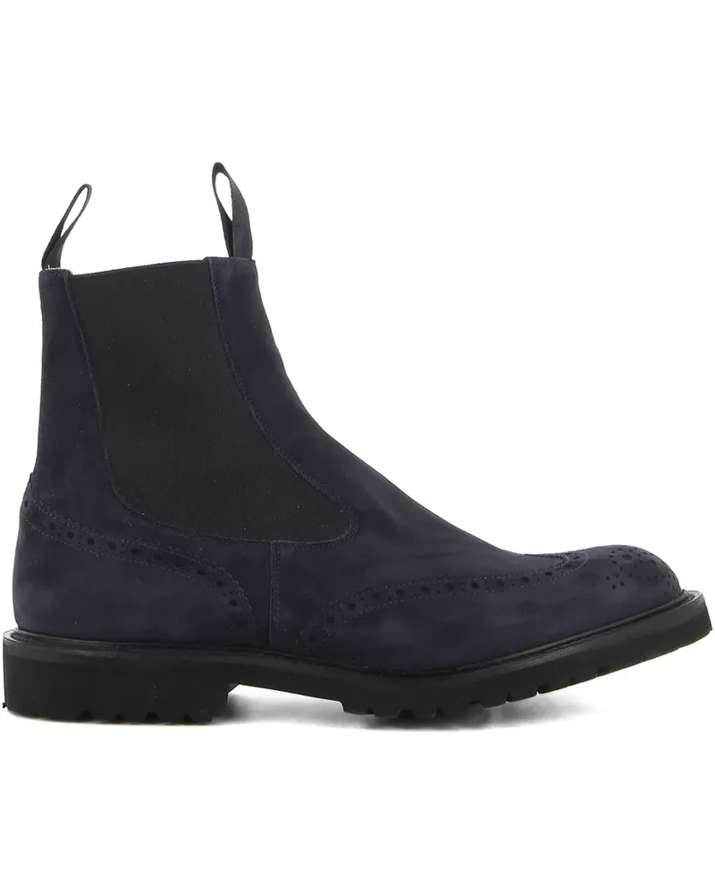 Tricker's Chelsea-Boots aus Leder - Blau Blau
