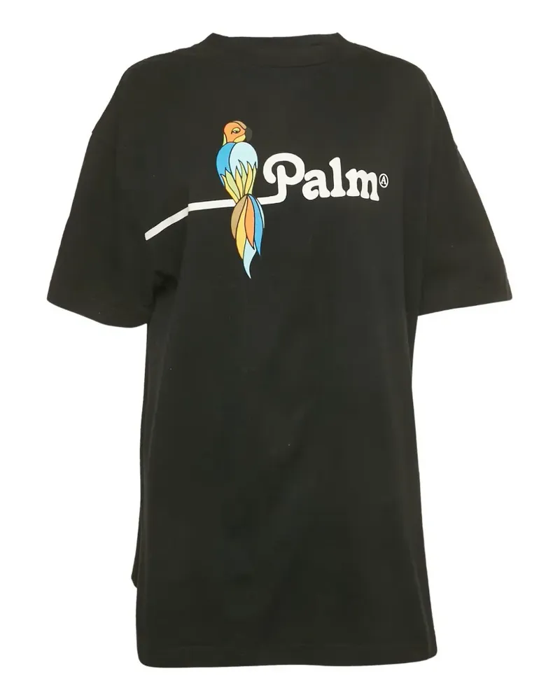 Palm Angels parrot-print T-shirt - Schwarz Schwarz