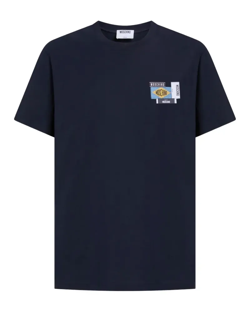 Moschino T-Shirt mit Patch-Detail - Blau Blau