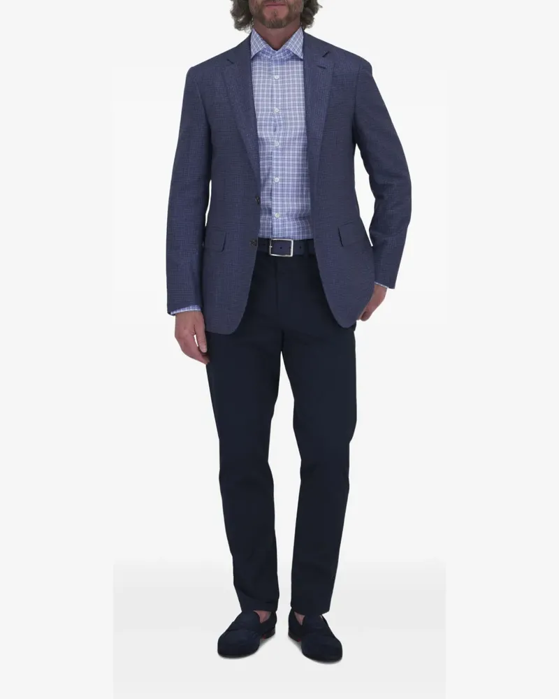 Canali Kariertes Sakko - Blau Blau
