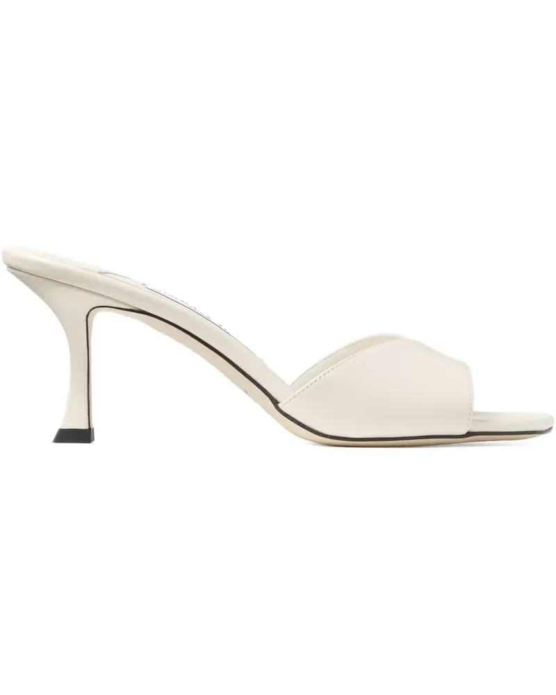 Jimmy Choo Skye Sandalen aus Leder 70mm - Weiß Weiß
