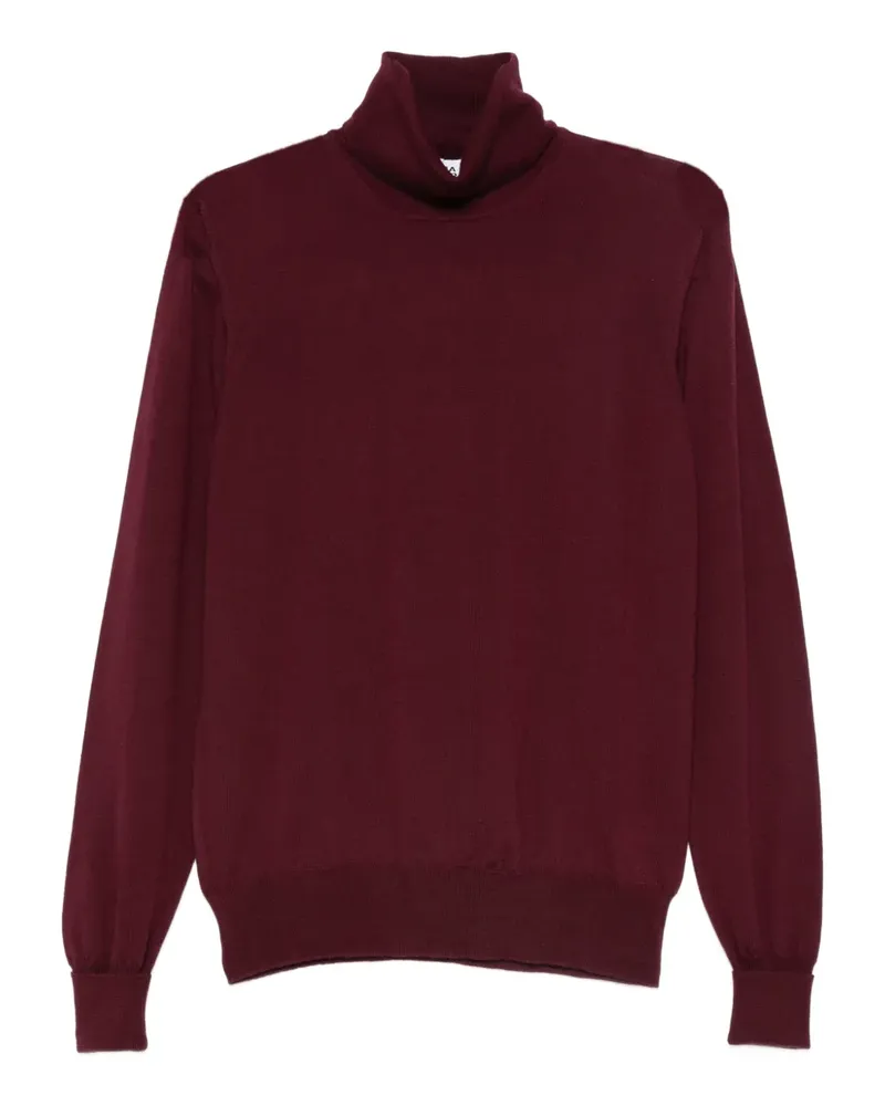 Alpha Studio Pullover mit Rollkragen - Rot Rot