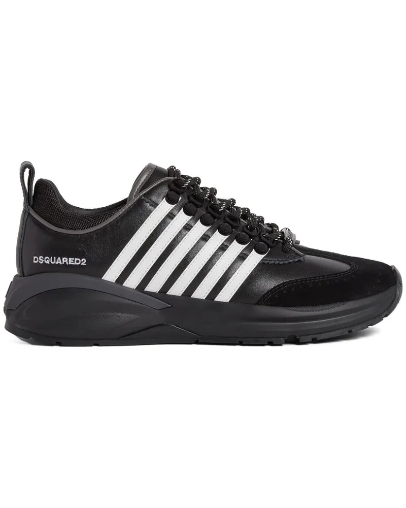 Dsquared2 Sneakers mit Logo-Print - Schwarz Schwarz