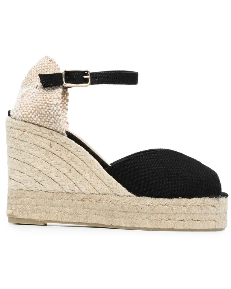 Castañer Bianca Espadrilles 100mm - Schwarz Schwarz