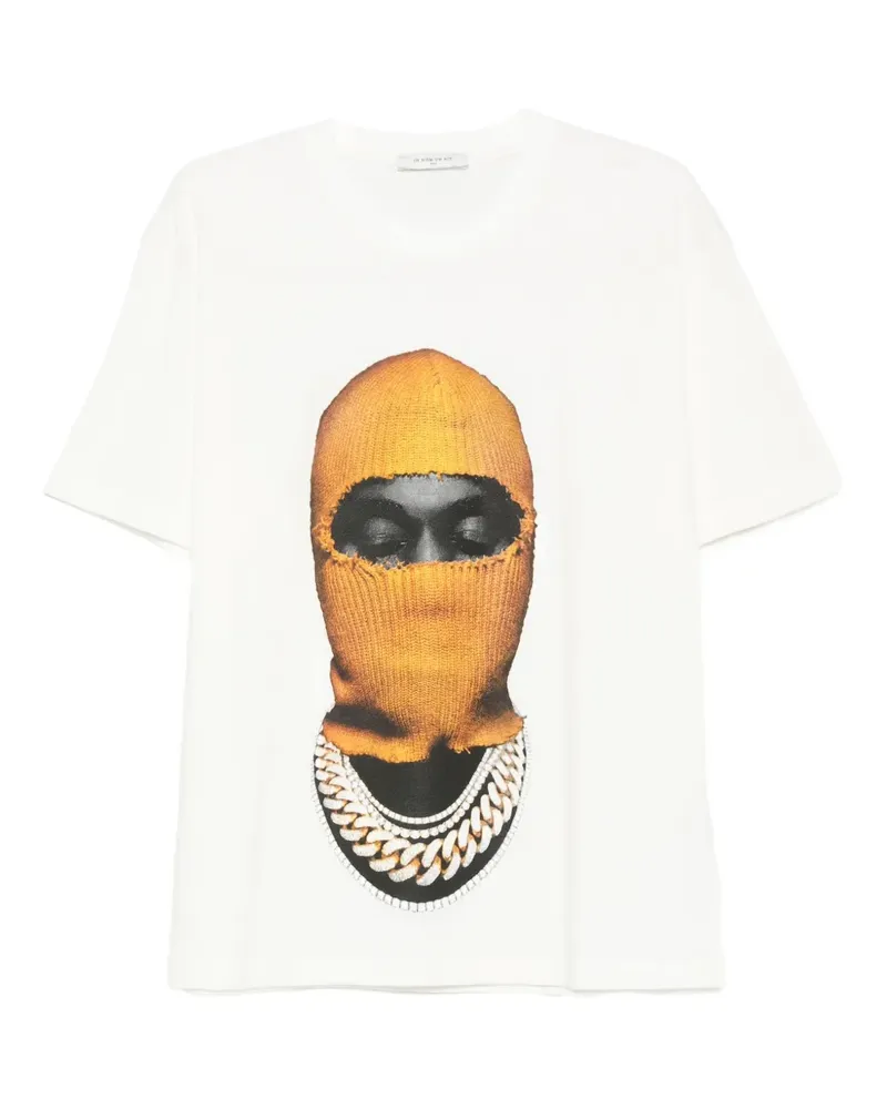 IH NOM UH NIT T-Shirt mit Masken-Print - Weiß Weiß