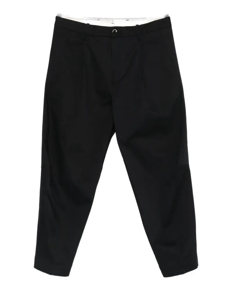 nine:inthe:morning pleat-detail cotton trousers - Schwarz Schwarz
