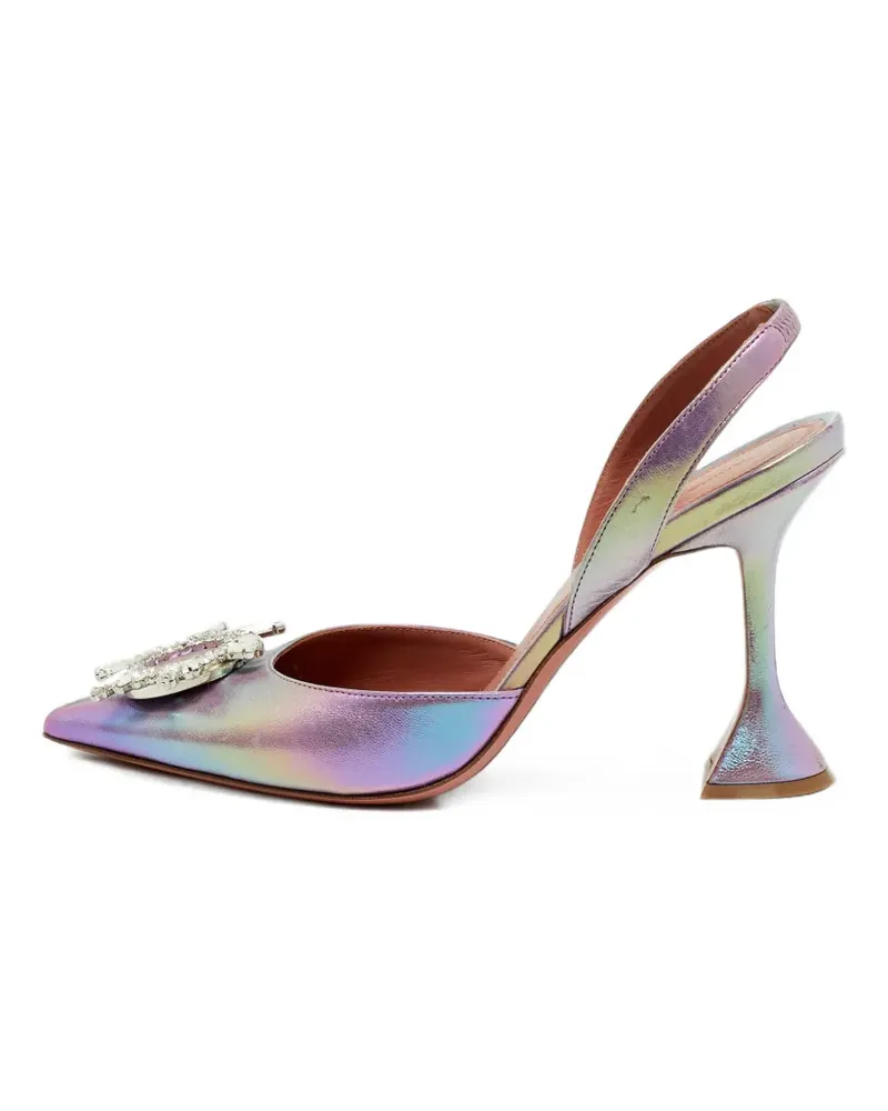 Amina Muaddi Begum slingback pumps - Violett Violett