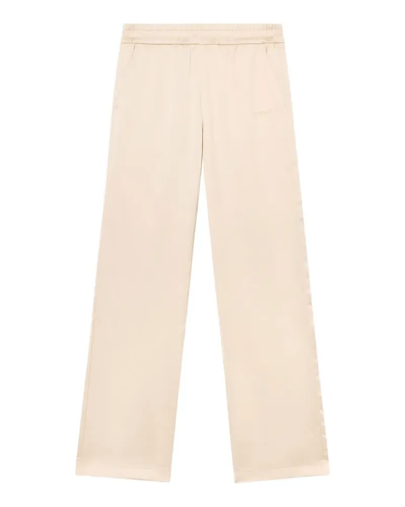OFF-WHITE Diagonals lace satin track pants - Nude Nude