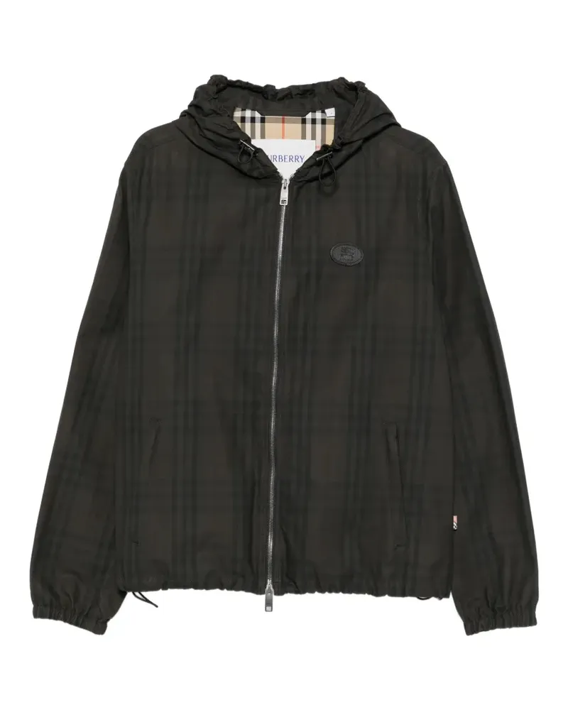 Burberry Kapuzenjacke mit Karomuster - Braun Braun