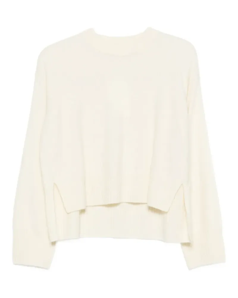C.T.plage Pullover mit gerippten Details - Nude Nude