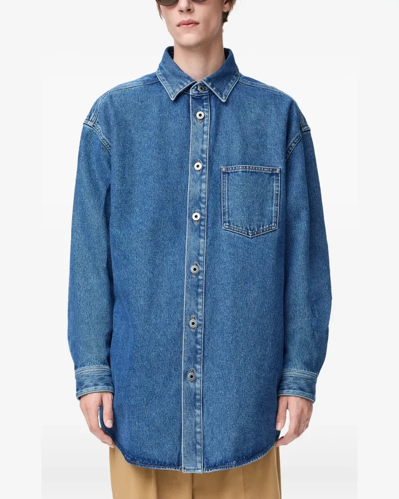 Loewe Anagram Hemdjacke - Blau Blau