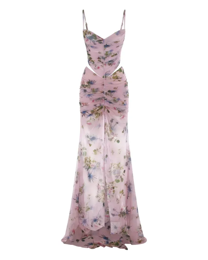 Blumarine Kleid mit Blumen-Print - Rosa Rosa