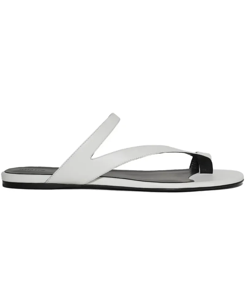 KHAITE Flache Aimee Sandalen mit Doppelriemen - Weiß Weiß