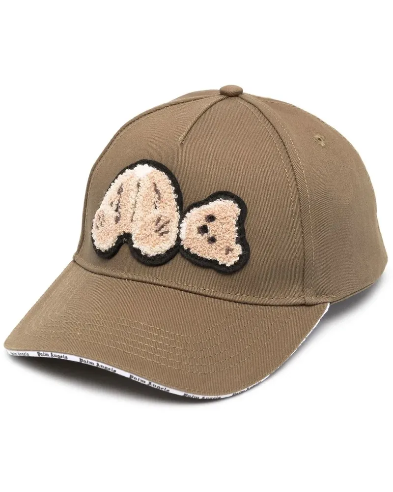 Palm Angels Baseballkappe mit Teddy-Applikation - Grün Grün