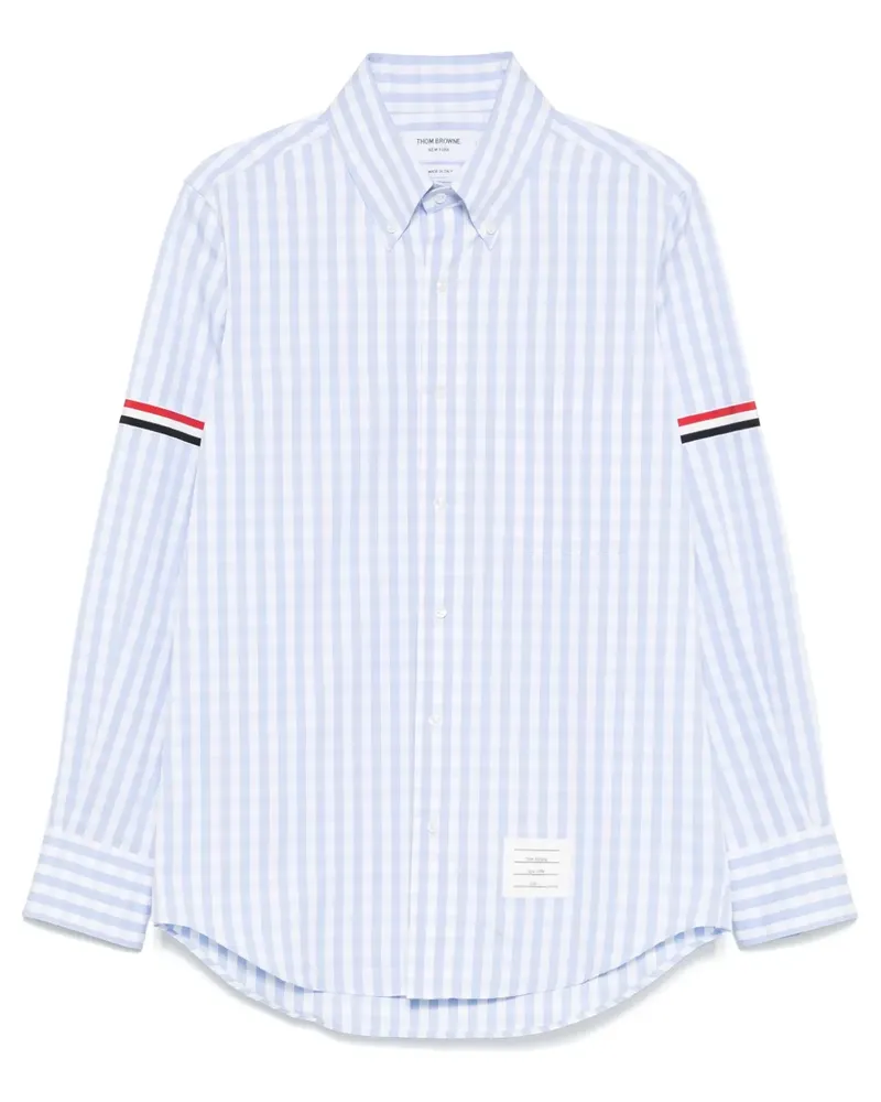 Thom Browne Popeline-Hemd mit Vichy-Karo - Blau Blau
