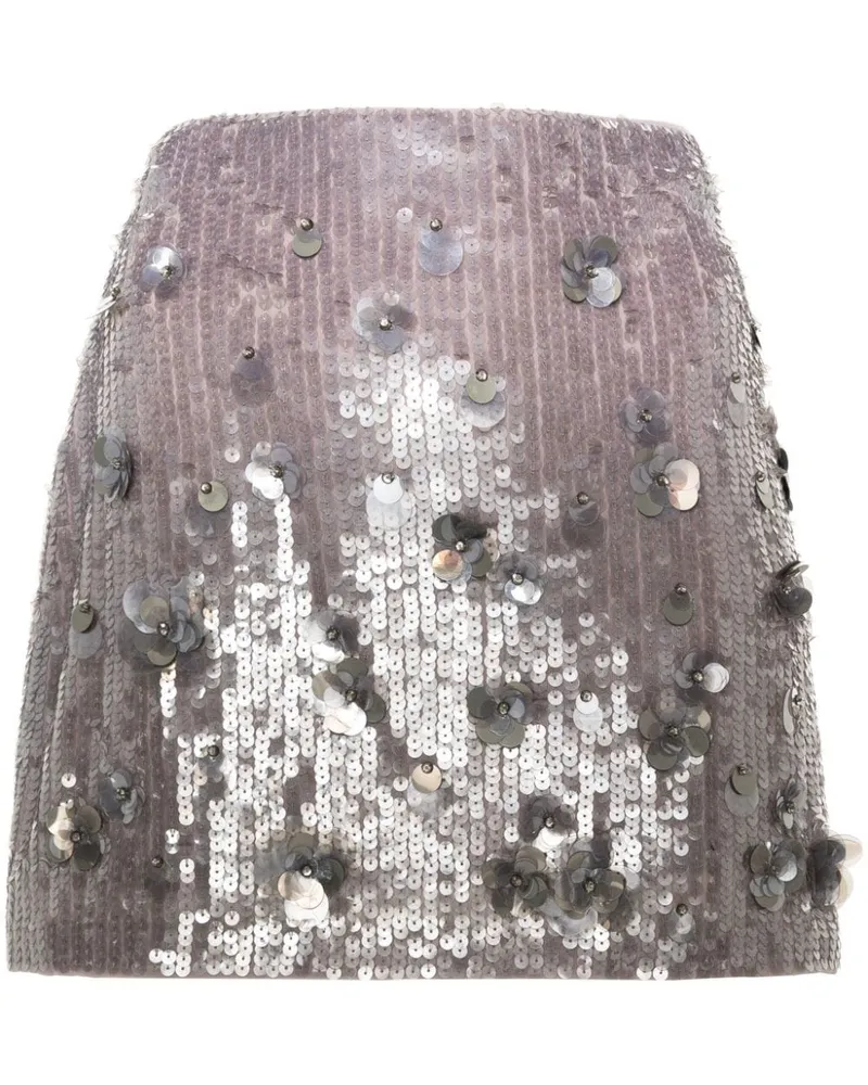 P.A.R.O.S.H. P.A.R.O H. Glow Minirock - Grau Grau