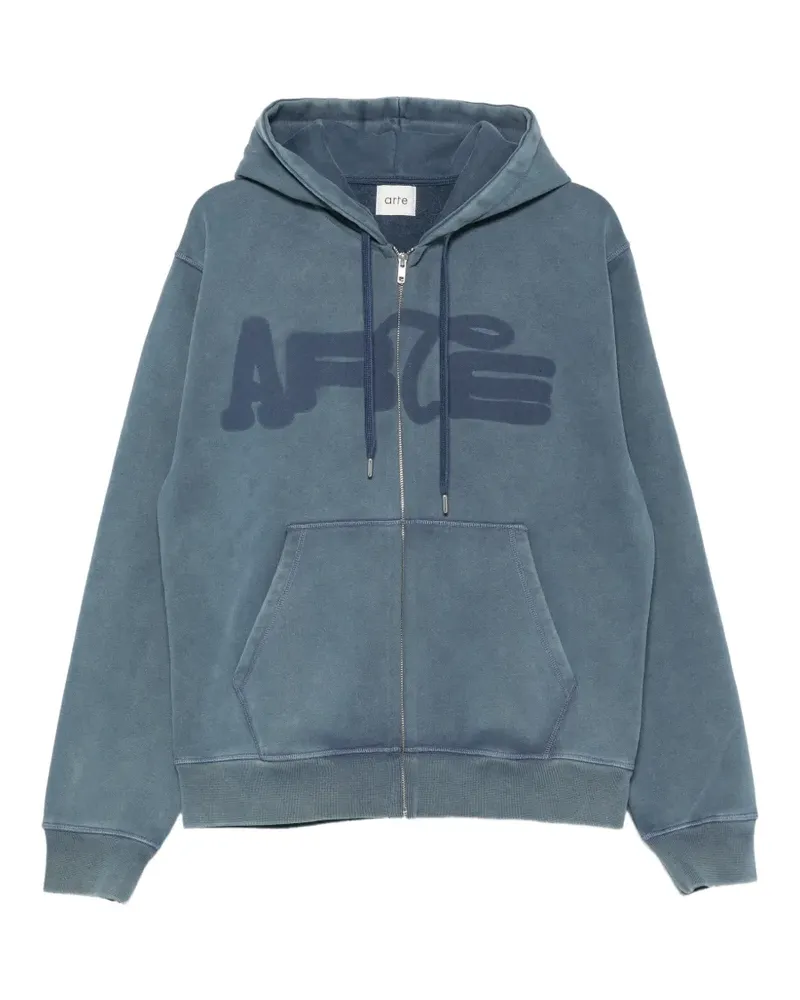 Arte Antwerp Hoodie mit Logo-Print - Blau Blau