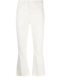 L'Agence Ausgestellte Kendra Cropped-Jeans Nude