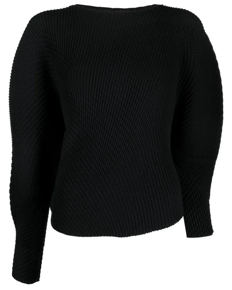 Issey Miyake Asymmetrisches Sweatshirt - Schwarz Schwarz