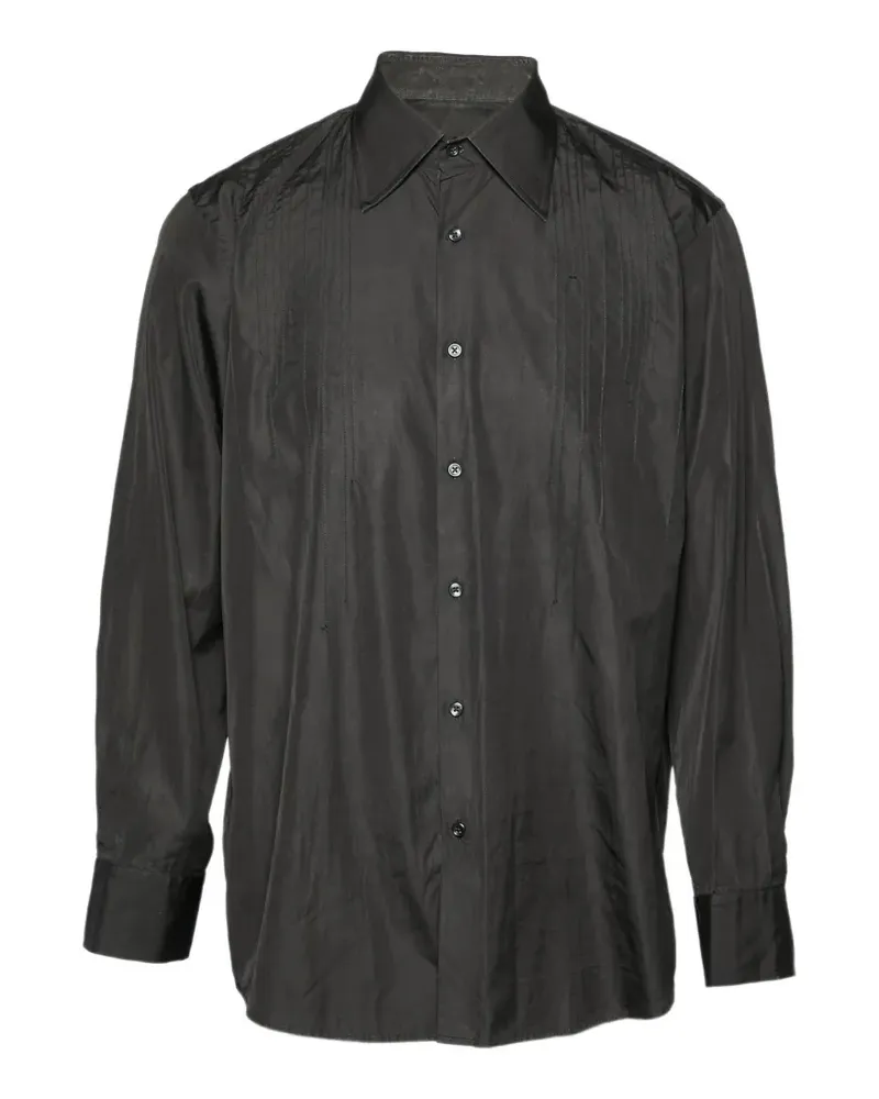 HUGO BOSS Hemd mit Biesendetail - Schwarz Schwarz