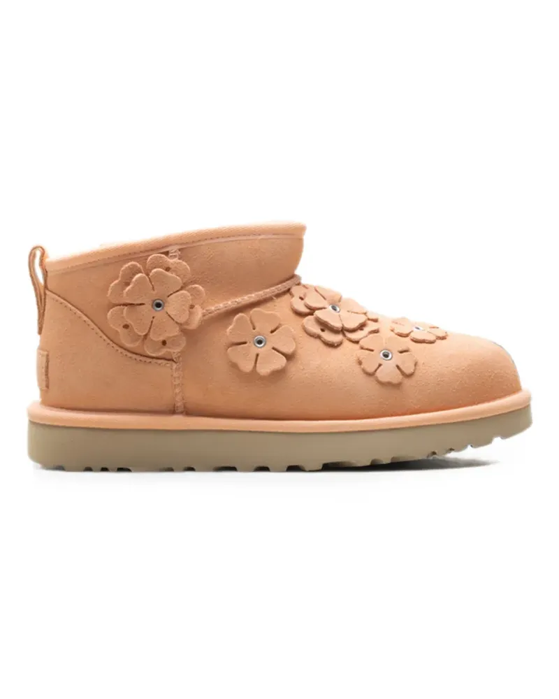 UGG Classic Ultra Mini Fleur ankle boots - Orange Orange