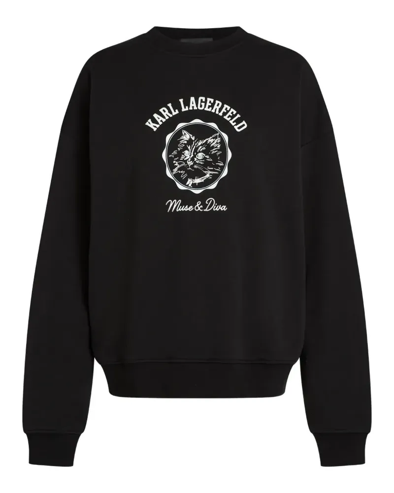 Karl Lagerfeld Ikon Choupette Sweatshirt - Schwarz Schwarz