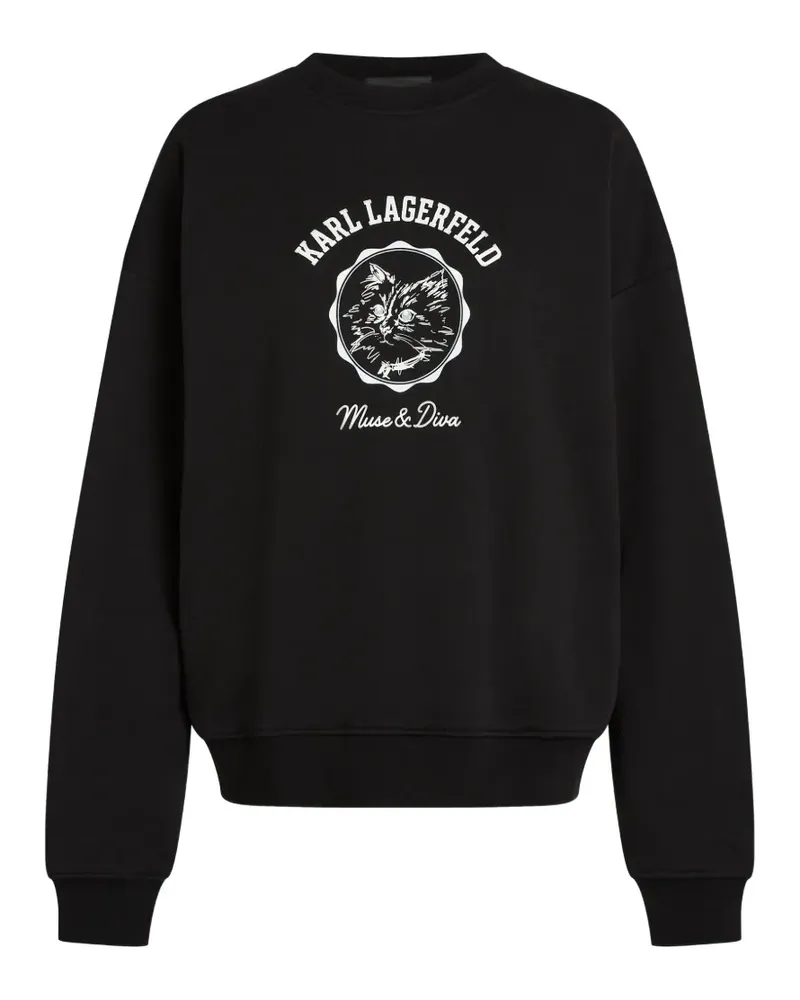 Karl Lagerfeld Ikon Choupette Muse sweatshirt - Schwarz Schwarz