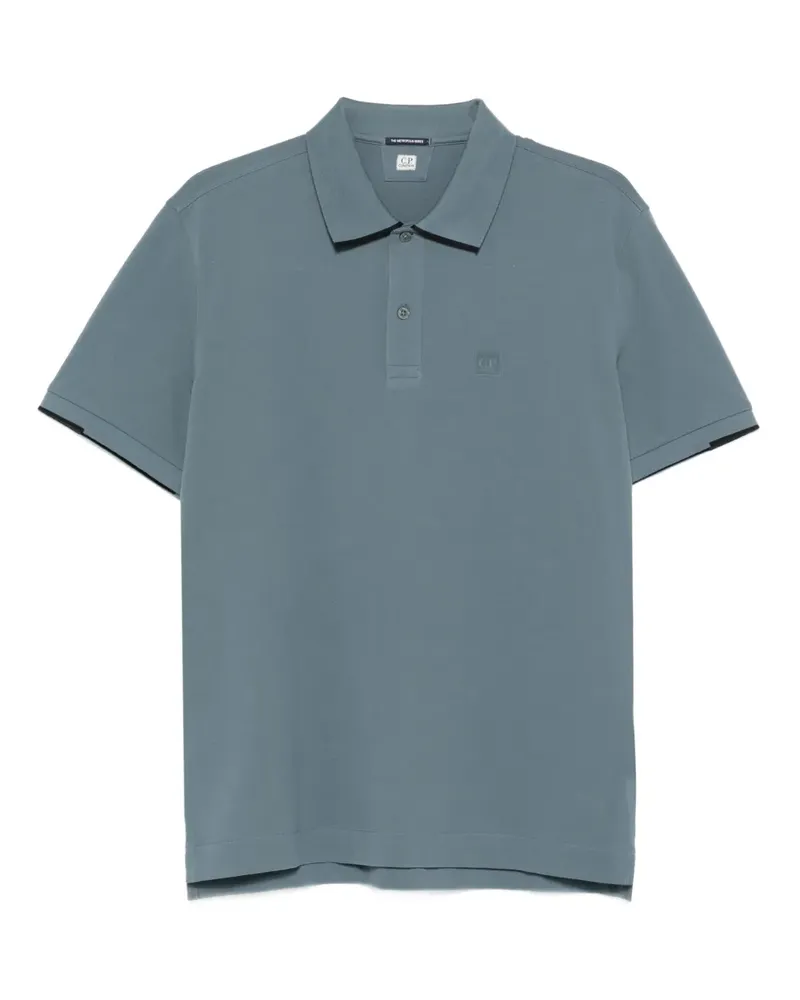 C.P. Company Poloshirt mit kleinem Logo - Blau Blau