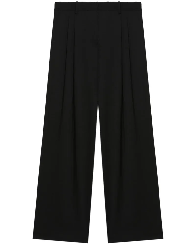 Helmut Lang Elegante Bundfaltenhose - Schwarz Schwarz