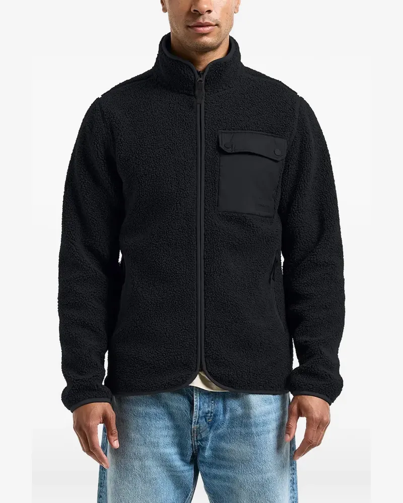 Didriksons 1913 Peter Fleecejacke mit Reißverschluss - Schwarz Schwarz