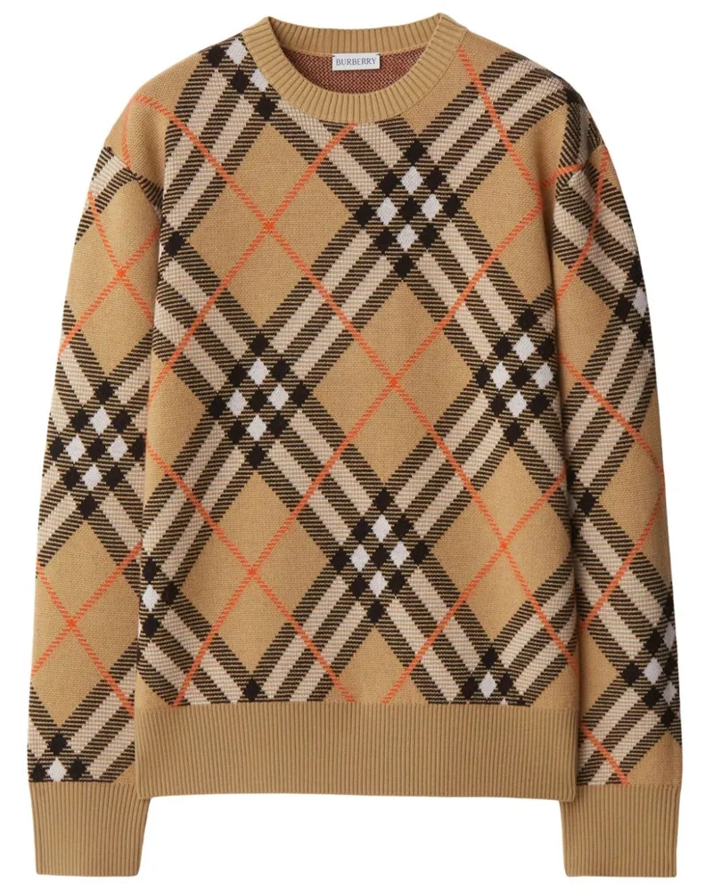 Burberry Pullover mit Nova Check - Braun Braun