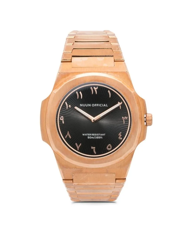 Nuun Official Montre Slim 38mm - Schwarz Schwarz