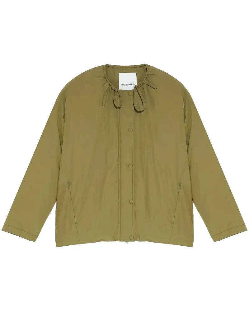 Yves Salomon Daunenjacke mit Kordelzug - Grün Grün