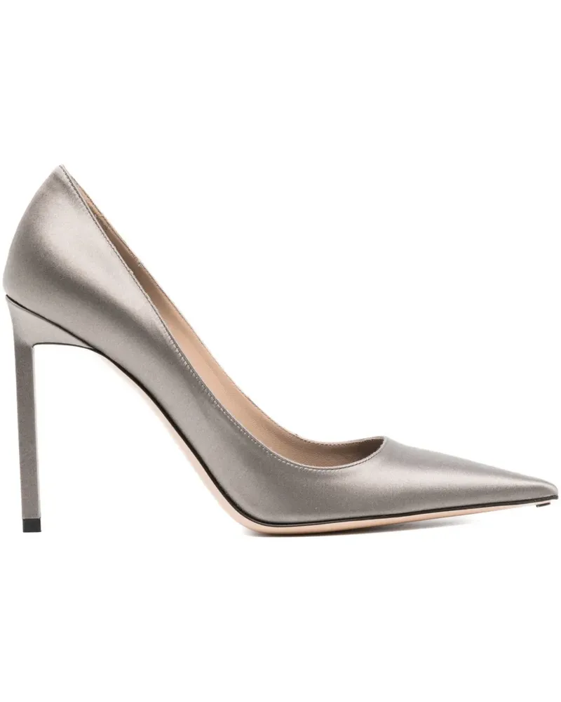 Tom Ford Pumps aus Seide 85mm - Grau Grau