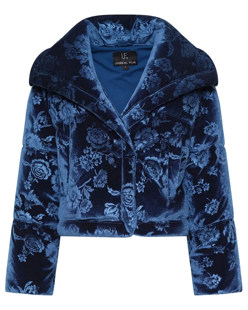 UNREAL FUR Gesteppte La Chanson Jacke - Blau Blau