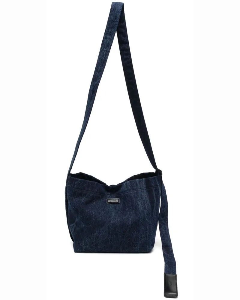 JUUN.J Schultertasche aus Denim - Blau Blau