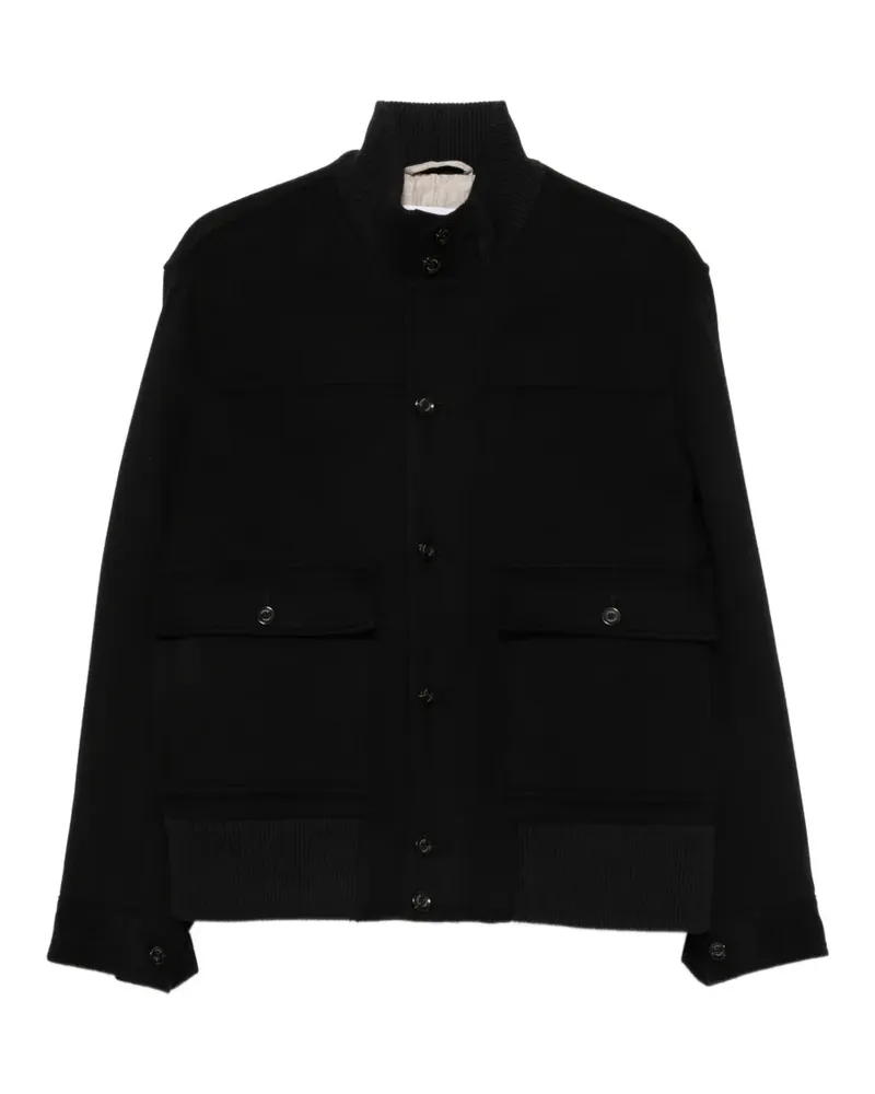 LARDINI Geknöpfter Mantel - Schwarz Schwarz
