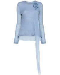 Ermanno Scervino Pullover mit Applikationen Blau