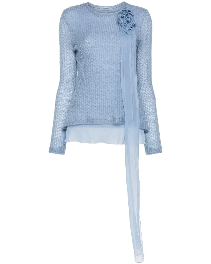 Ermanno Scervino Pullover mit Applikationen Blau