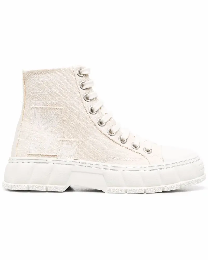 VIRÓN High-Top-Sneakers mit Patch - Nude Nude