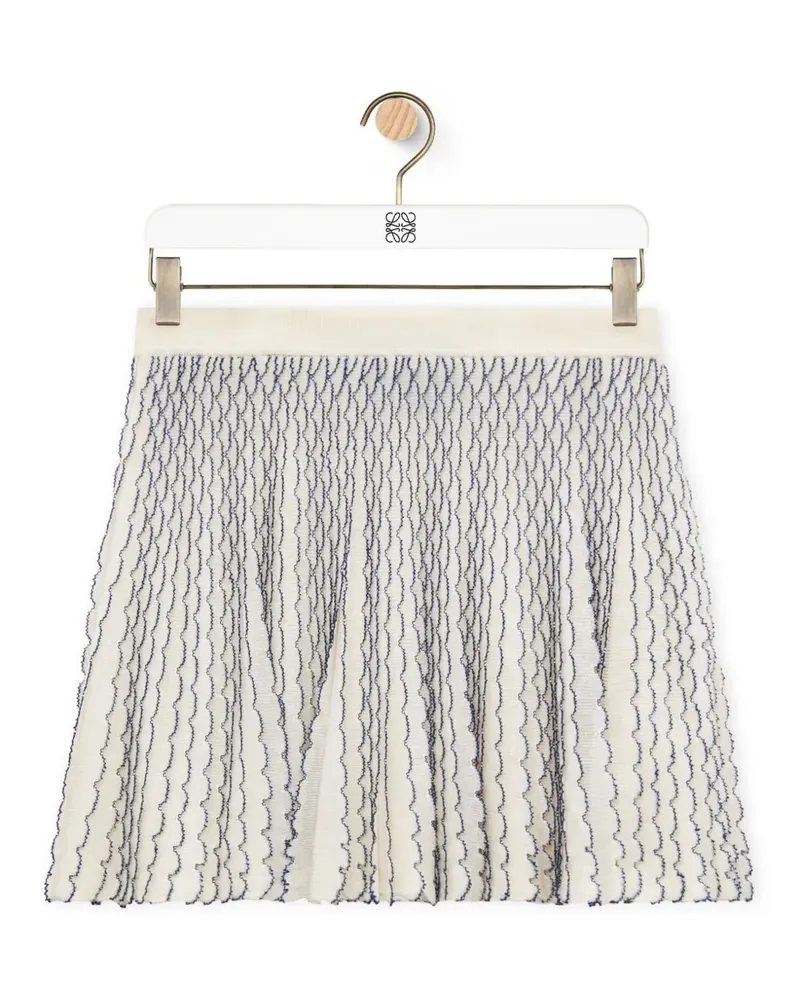 Loewe Mini skirt in viscose - Weiß Weiß