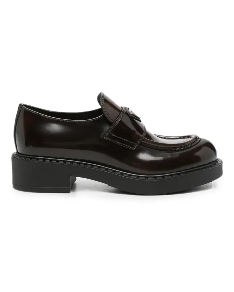 Prada Loafer aus Satin - Braun Braun