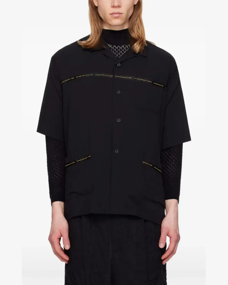 Undercover T-Shirt mit Text-Print - Schwarz Schwarz