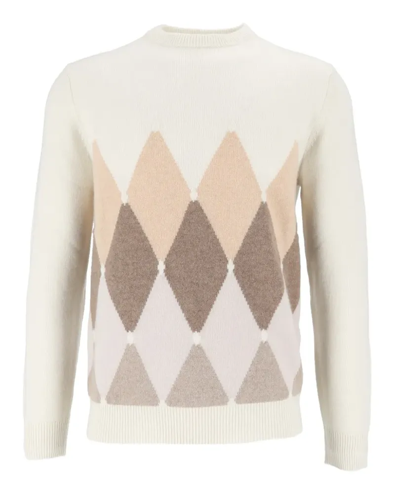 Ballantyne Pullover mit Argyle-Intarsie - Nude Nude